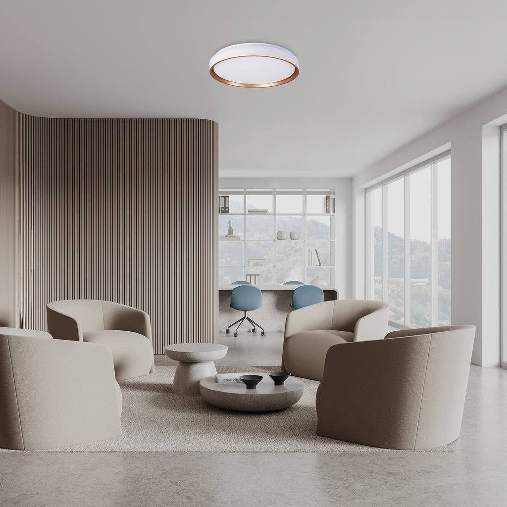 Mantra VERONA II OKRUGLA LED STROPNA SVJETILJKA ZLATNA 55W - 50 CM - DALJINSKI UPRAVLJAČ