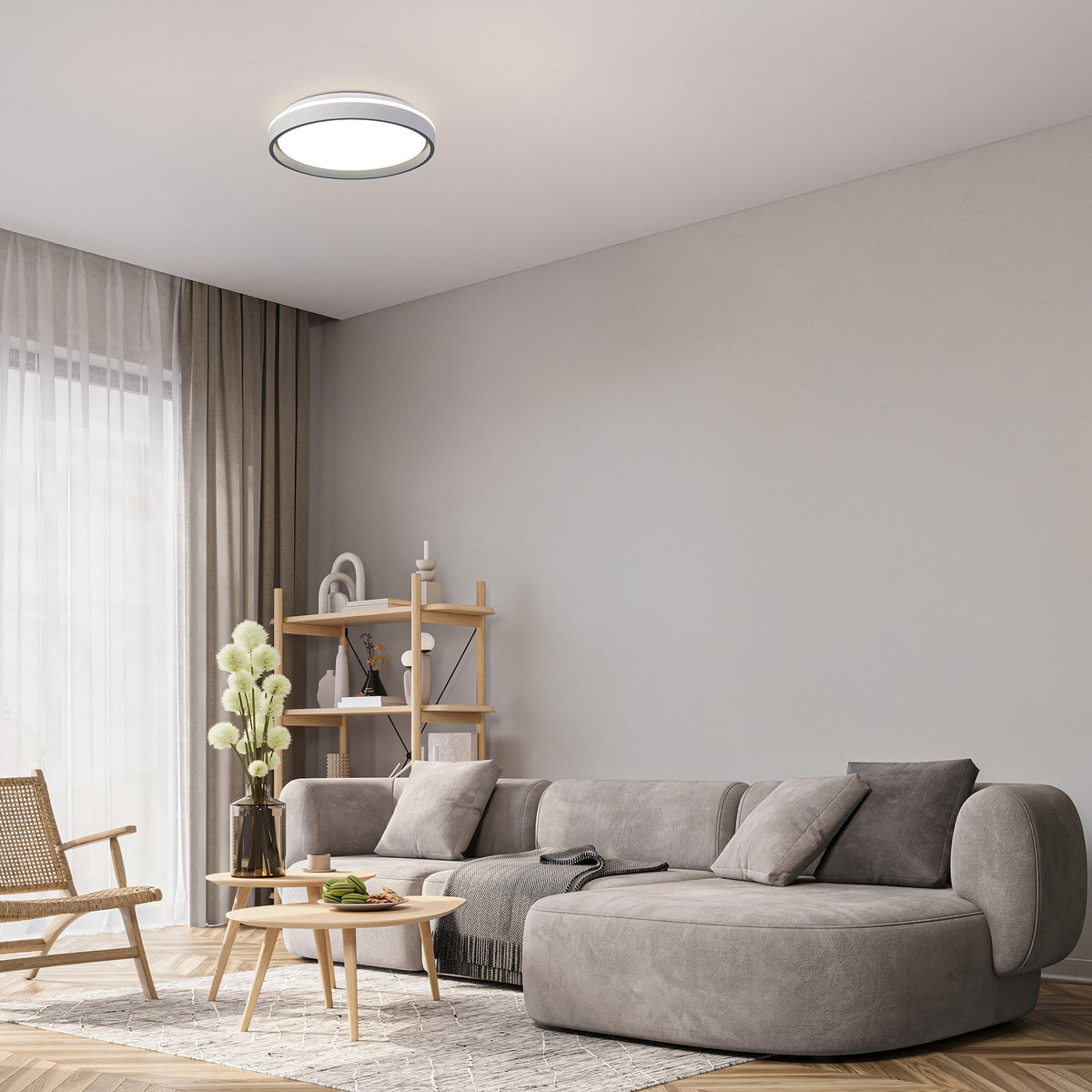 Mantra VERONA II OKRUGLA LED STROPNA SVJETILJKA SIVA 40W - 40 CM - DALJINSKI UPRAVLJAČ