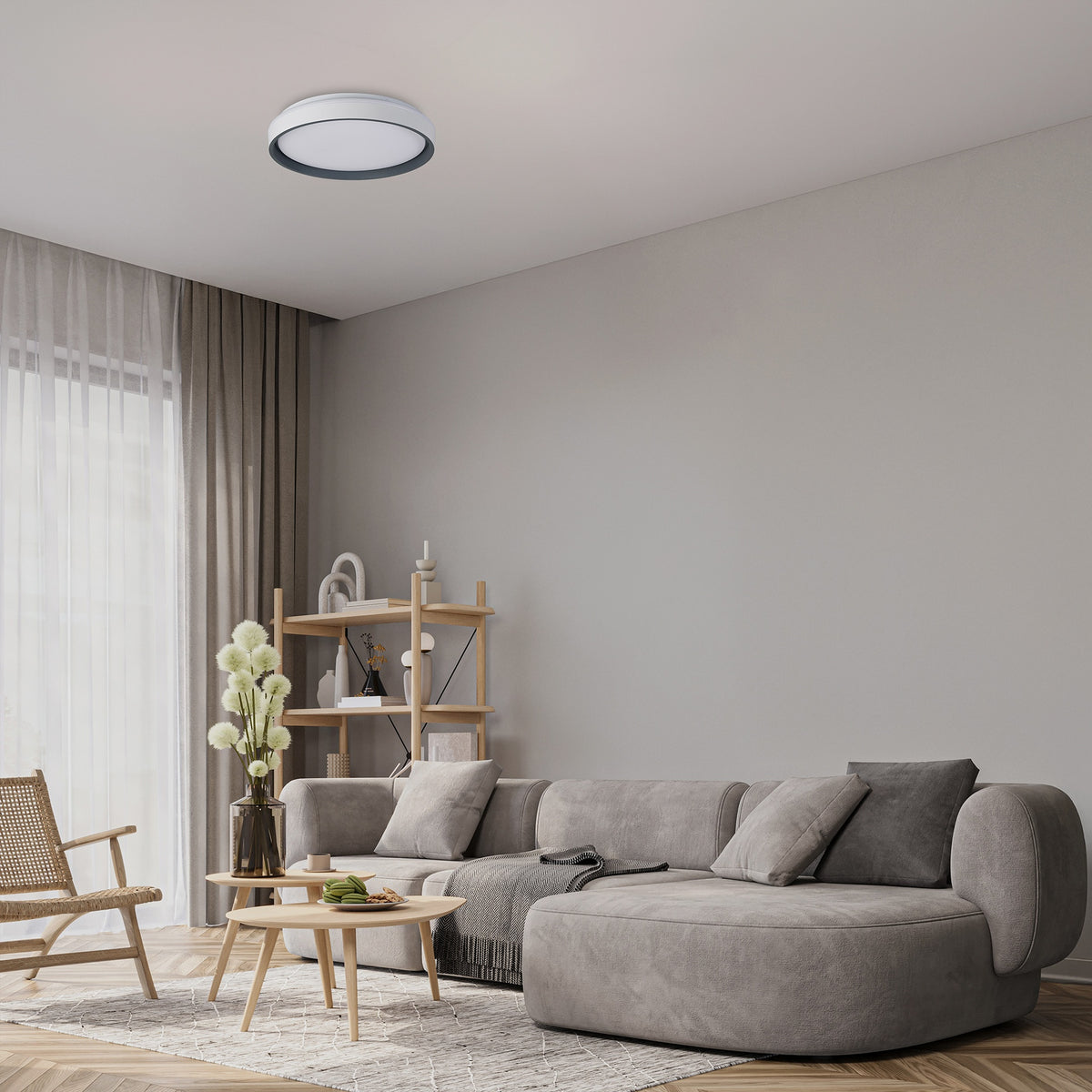 Mantra VERONA II OKRUGLA LED STROPNA SVJETILJKA SIVA 40W - 40 CM - DALJINSKI UPRAVLJAČ
