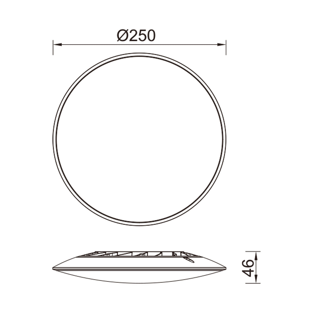 Mantra SLIM CCT II DIMABILNA stropna svjetiljka LED 12W 25CM CCT BIJELA