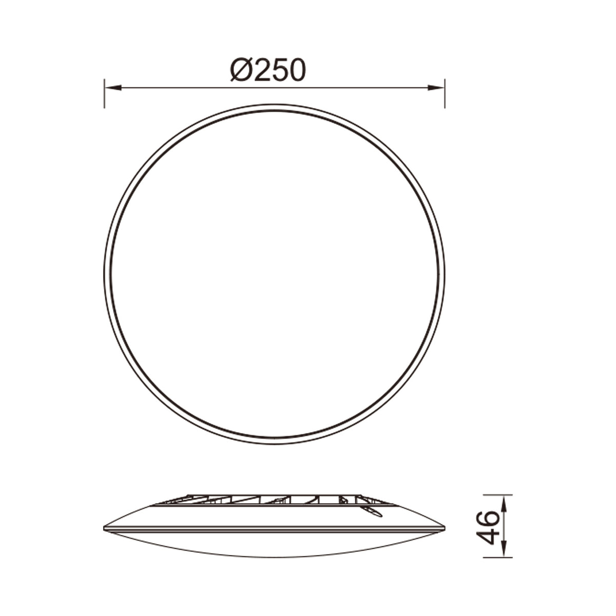 Mantra SLIM CCT II DIMABILNA stropna svjetiljka LED 12W 25CM CCT BIJELA