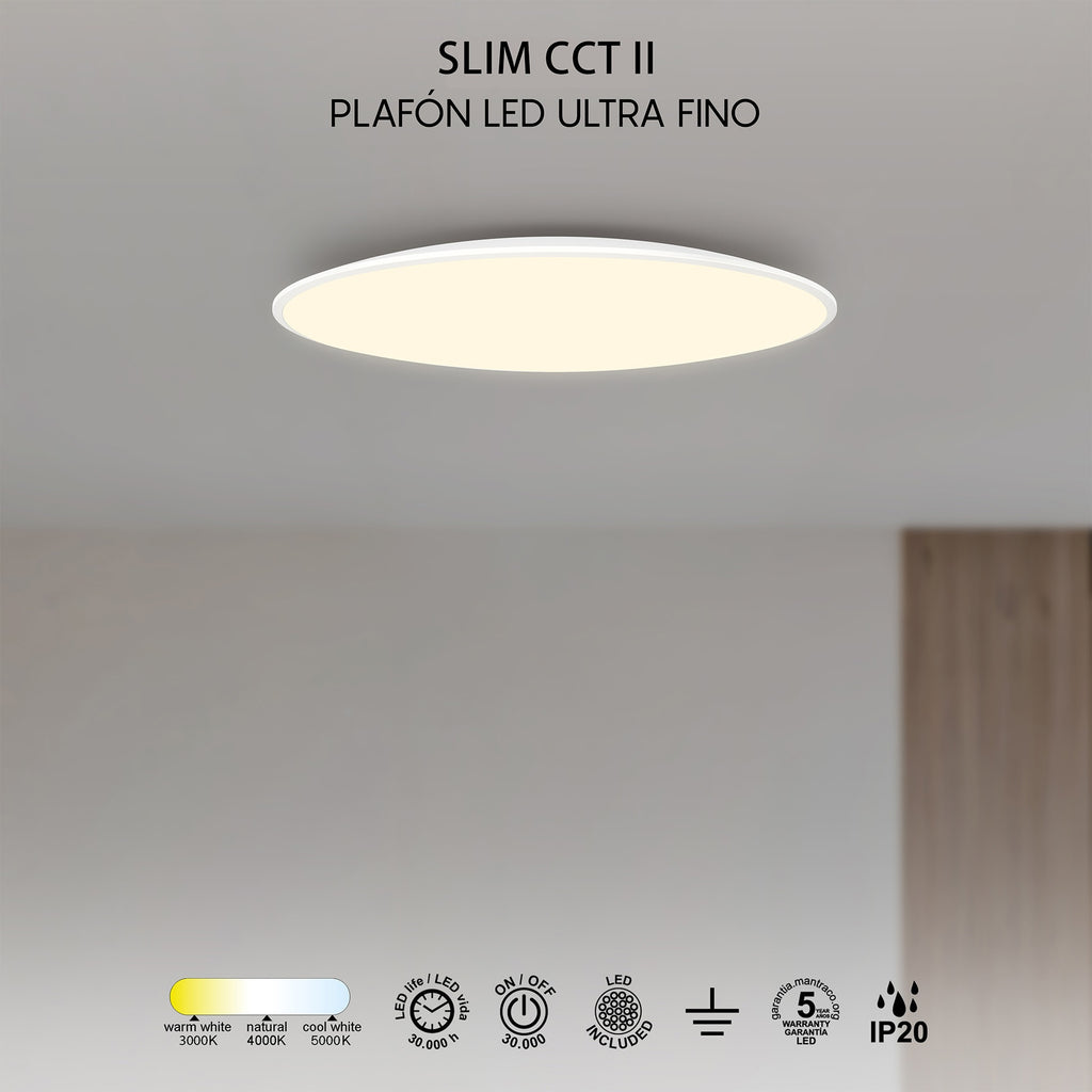 Mantra SLIM CCT II DIMABILNA stropna svjetiljka LED 20W 37CM CCT BIJELA