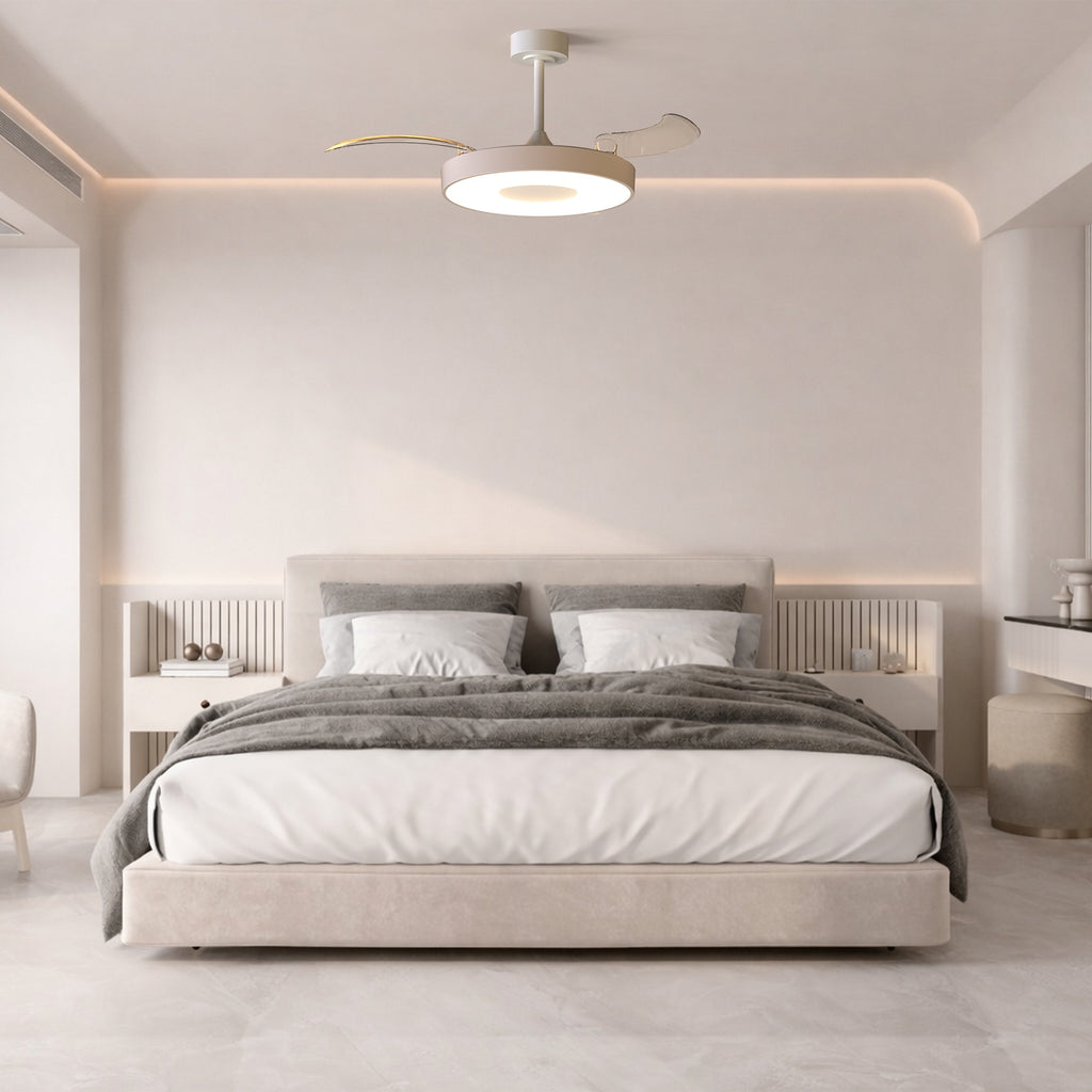 Mantra COIN FAN M PAMETNI LED stropni ventilator 106cm BEŽ