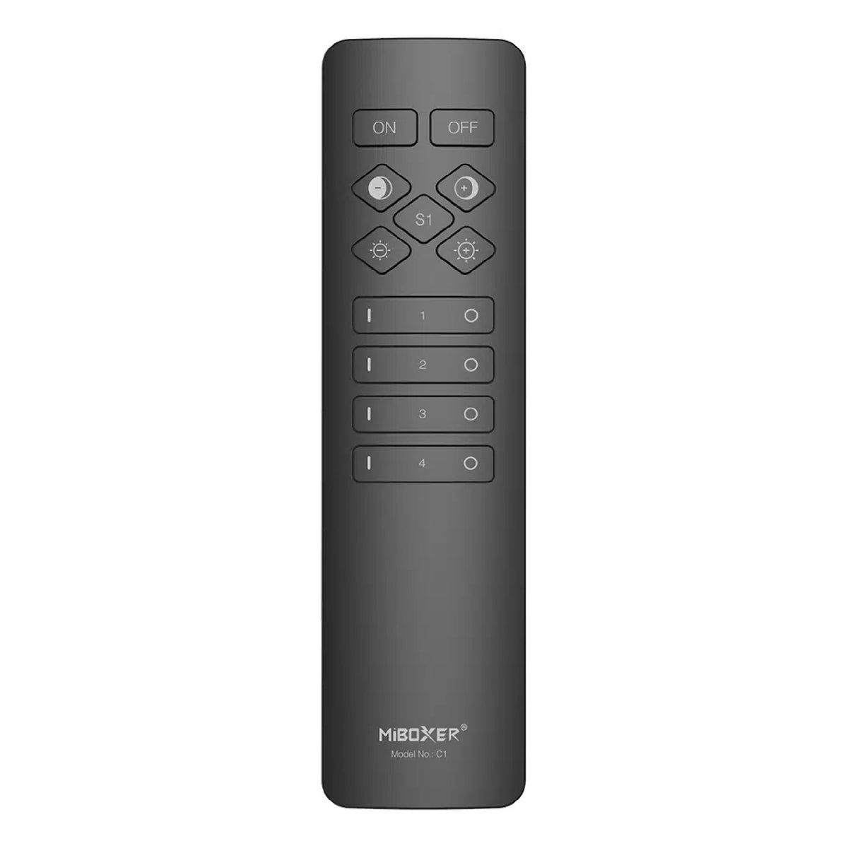 MONO/CCT 4-zonski daljinski upravljač za LED rasvjetu, 2.4G, 30m, CRNI