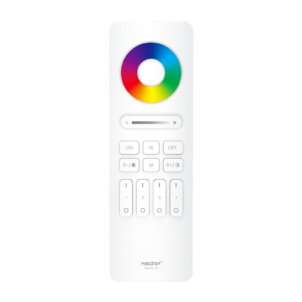 RGB/CCT 4-zonski daljinski upravljač za LED rasvjetu, 2.4G, 30m, BIJELI