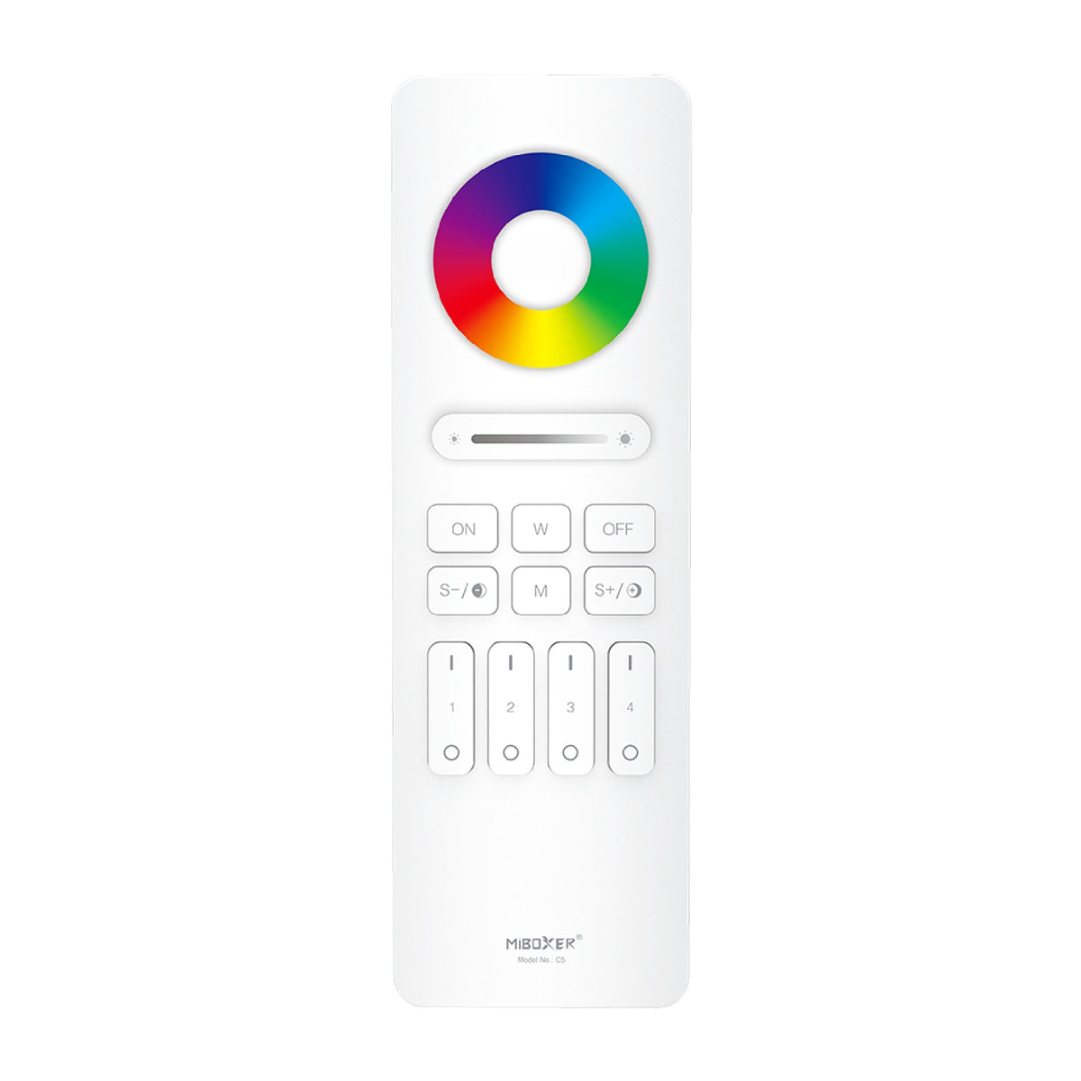 RGB/CCT 4-zonski daljinski upravljač za LED rasvjetu, 2.4G, 30m, BIJELI