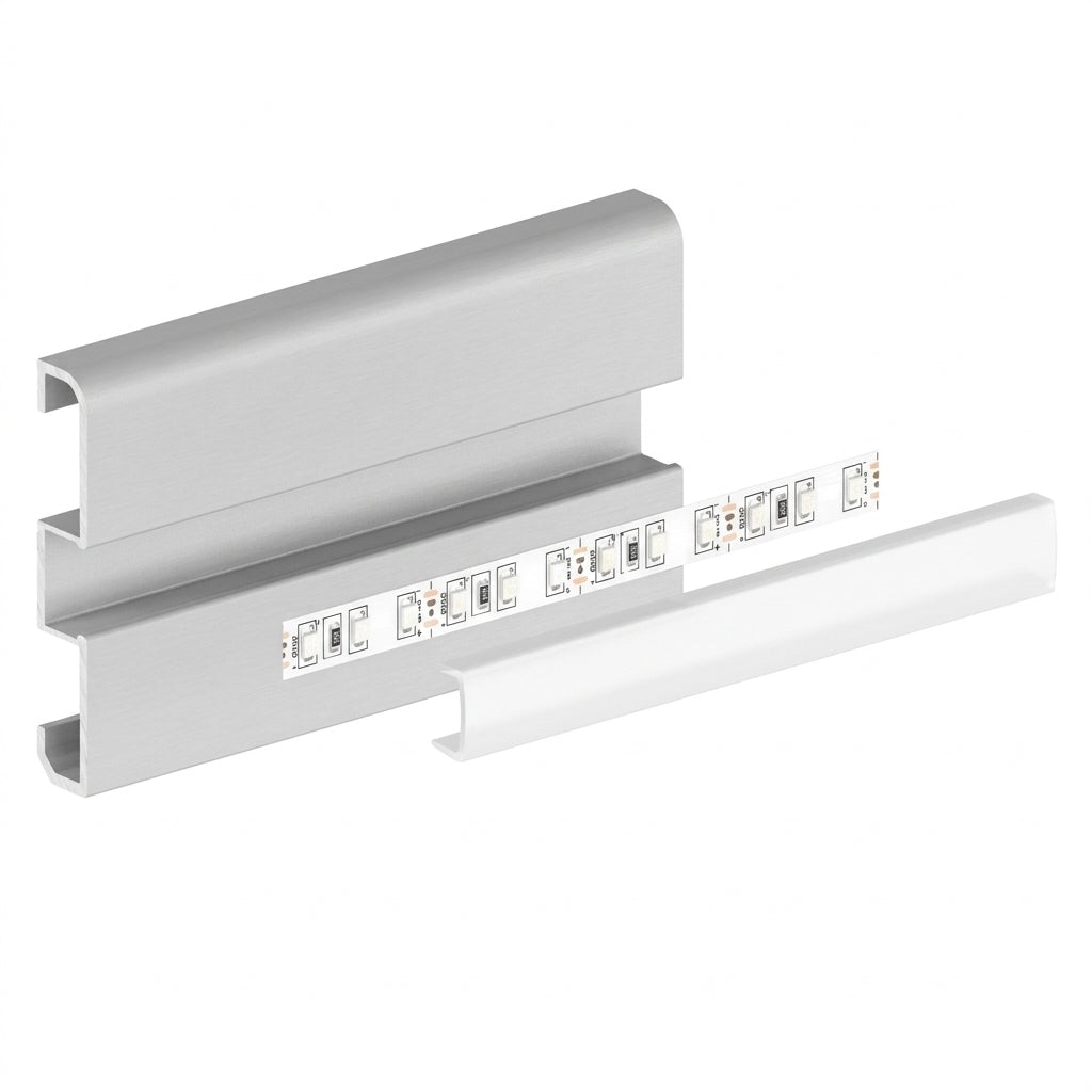 LED profil P15-1, 58×10x2000 mm