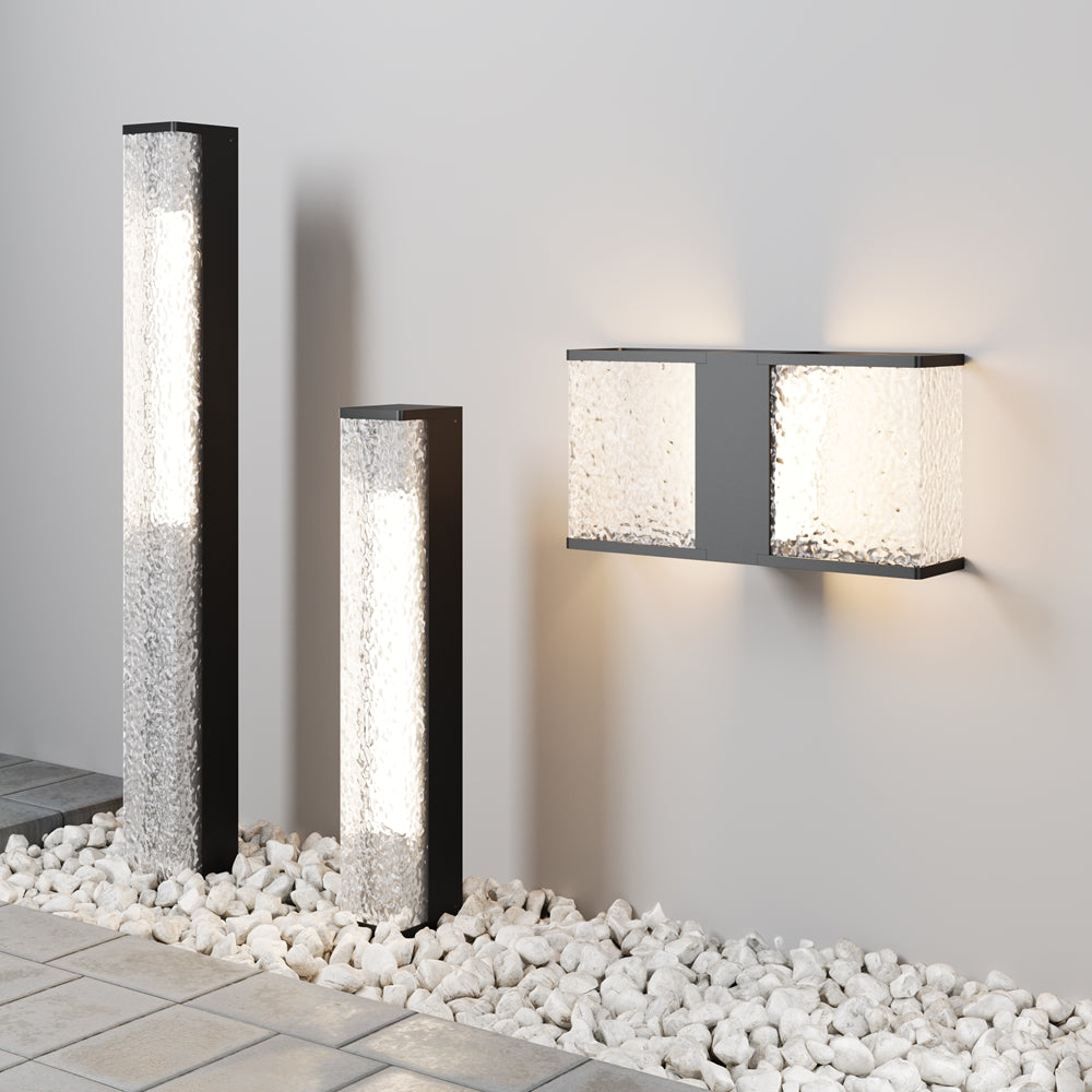 LED zidna svjetiljka  Floeva, 1xE27, IP65, 365MM, CRNA