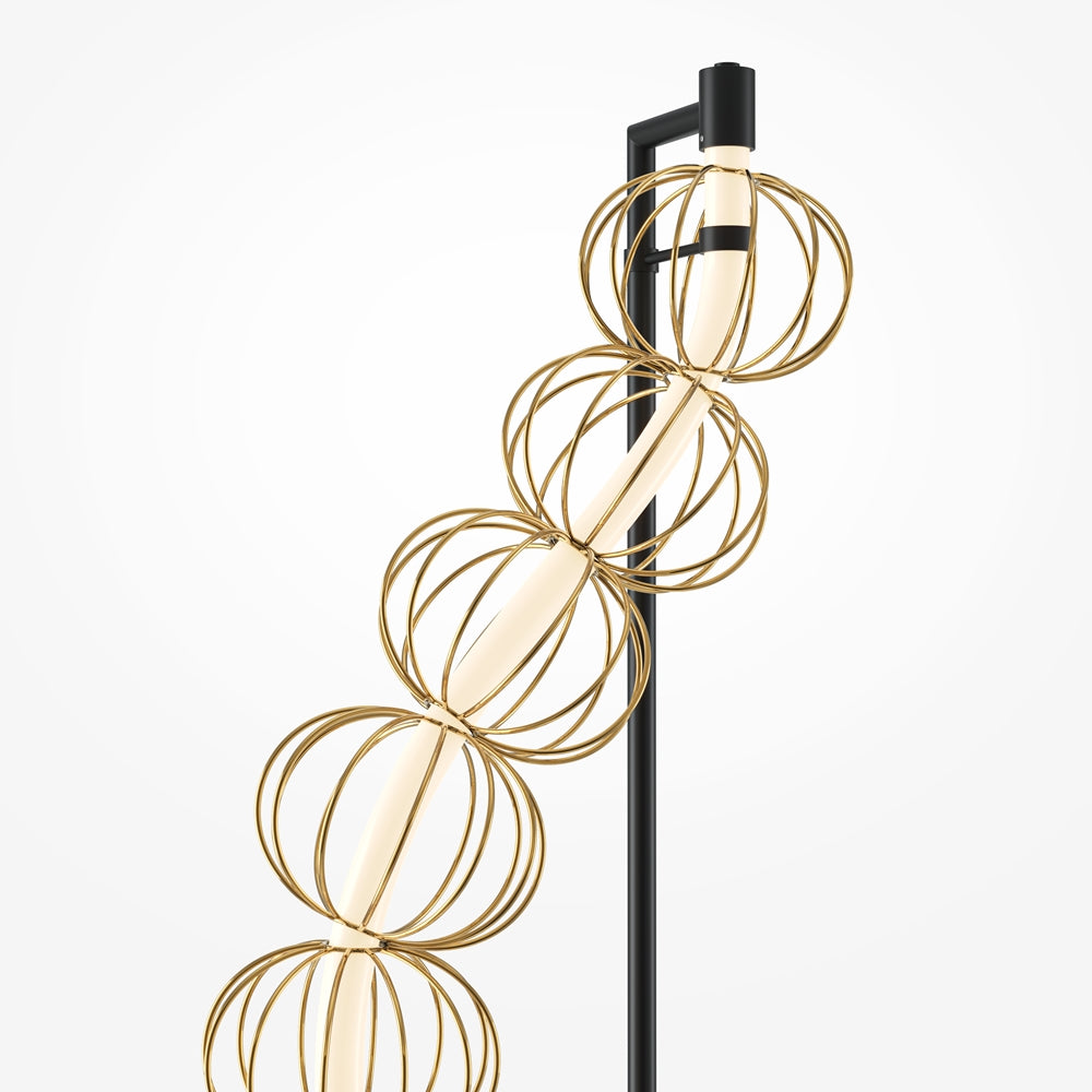 LED podna svjetiljka Golden Cage 48W 3000K boja zlata/crna