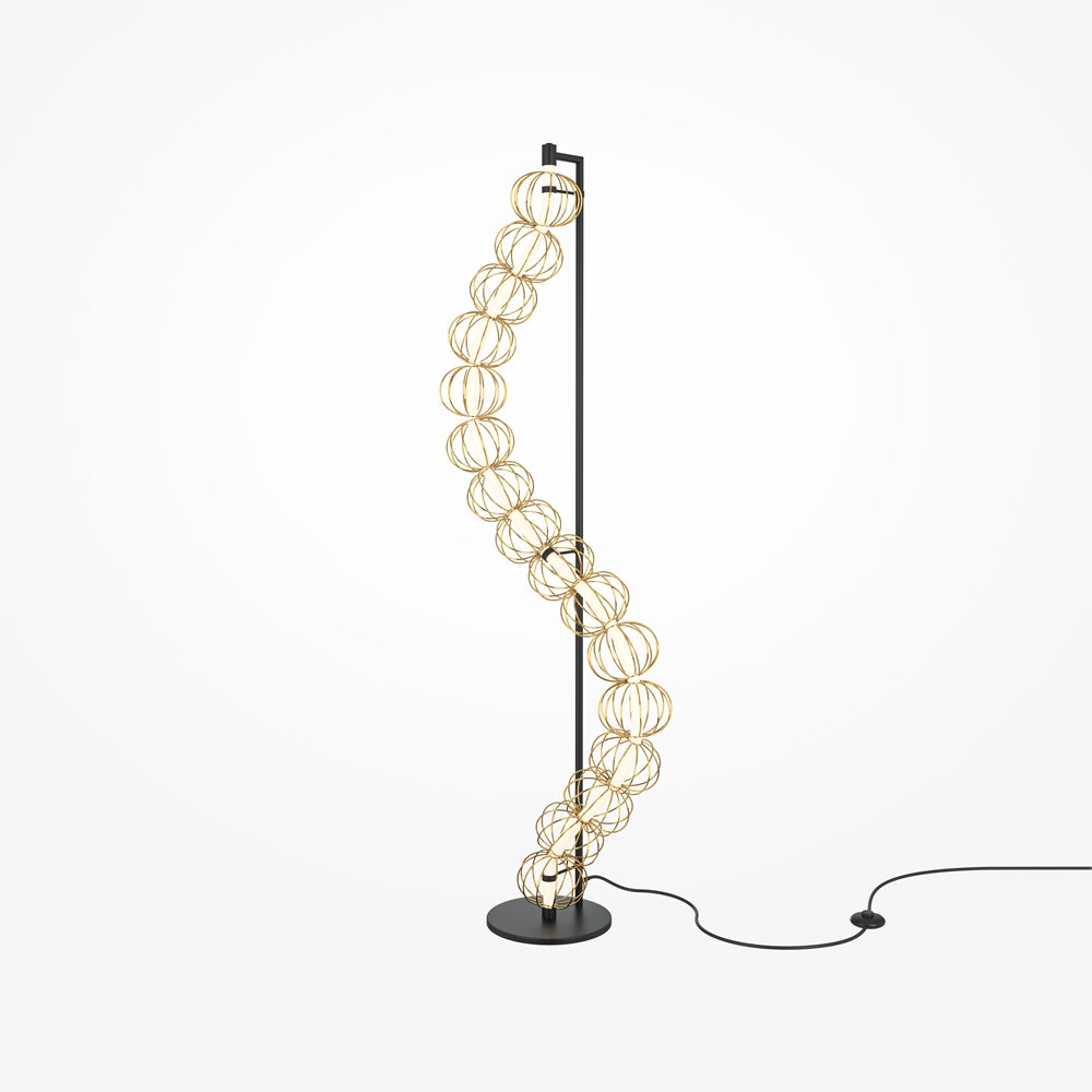 LED podna svjetiljka Golden Cage 48W 3000K boja zlata/crna