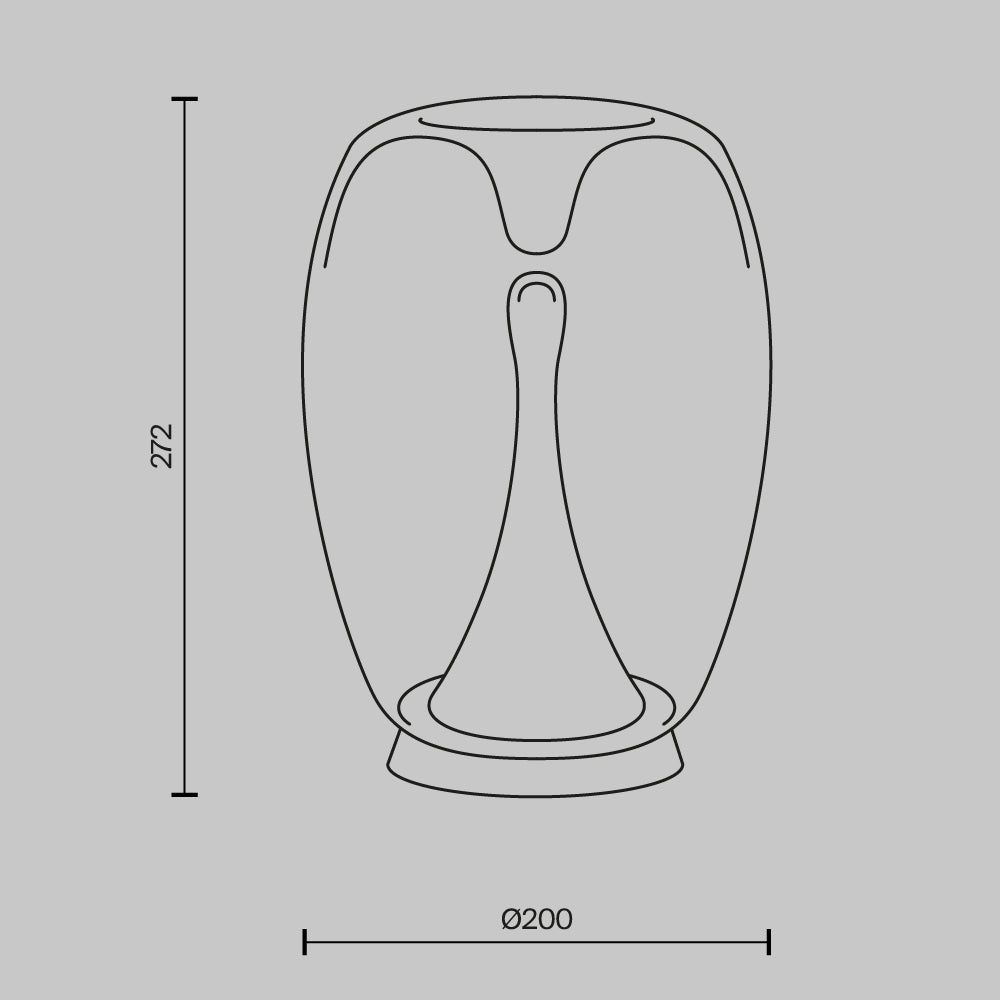 LED stolna svjetiljka Splash 9W 3000K 272x200mm boja zlata