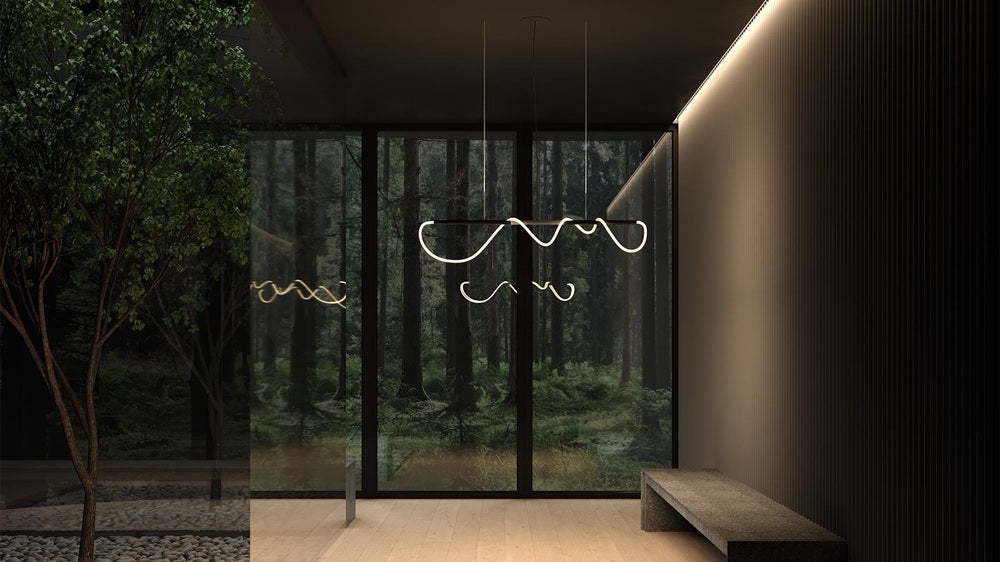 LED viseća svjetiljka TAU 4000 mm 40W 3000K boja zlata