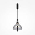 LED viseća svjetiljka Bangkok 12W 3000K Ø250mm crna/dimljena