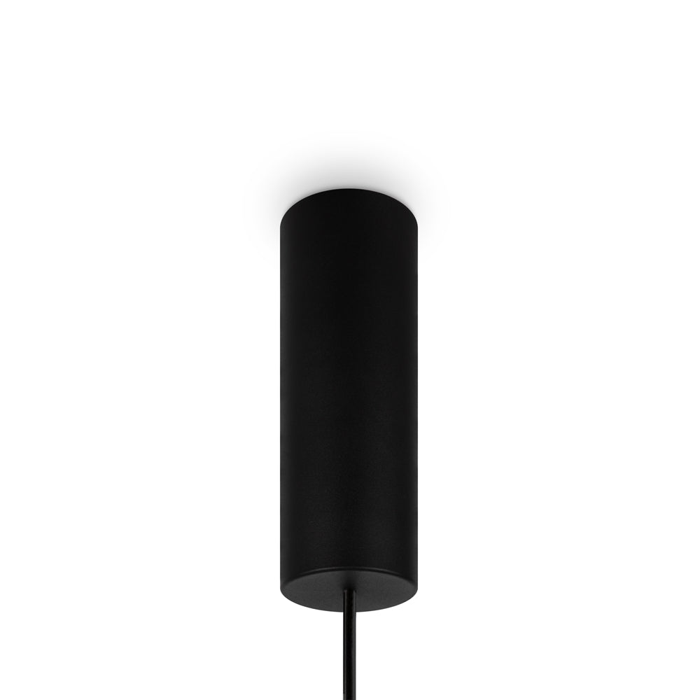 LED viseća svjetiljka Bangkok 12W 3000K Ø250mm crna/prozirna