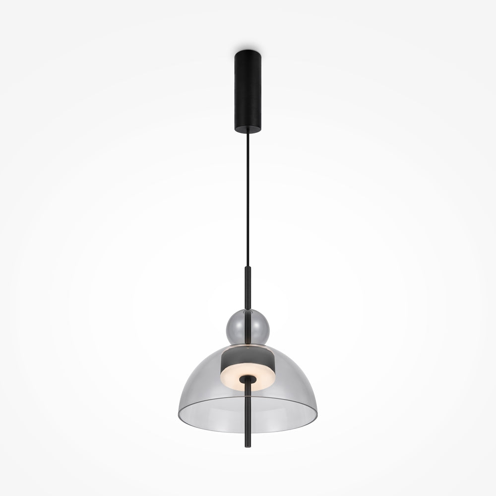 LED viseća svjetiljka Bangkok 12W 3000K Ø250mm crna/siva