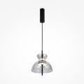 LED viseća svjetiljka Bangkok 12W 3000K Ø250x180mm crna/dimljena