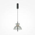 LED viseća svjetiljka Bangkok 12W 3000K Ø250x180mm crna/siva