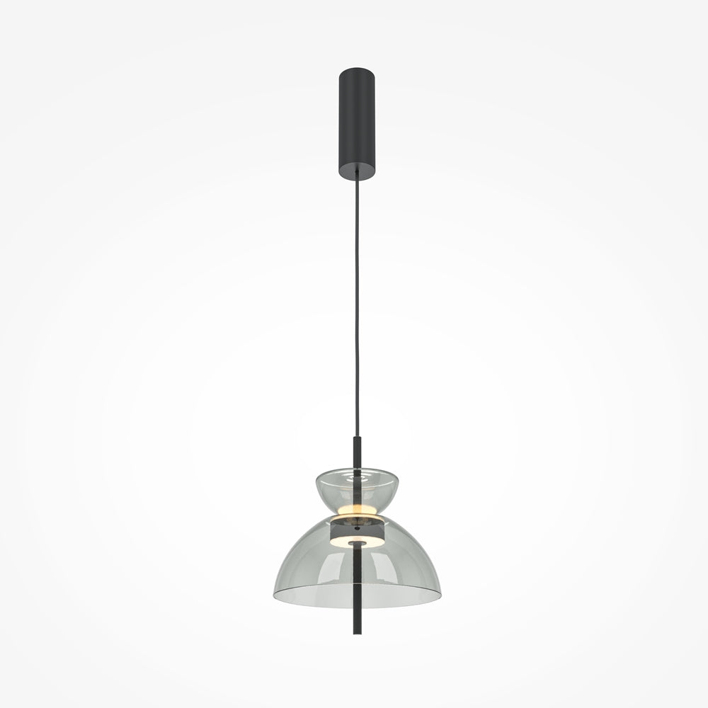 LED viseća svjetiljka Bangkok 12W 3000K Ø250x180mm crna/siva