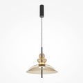 LED viseća svjetiljka Bangkok 12W 3000K Ø400mm crna/konjak