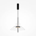 LED viseća svjetiljka Bangkok 12W 3000K Ø400mm crna/prozirna