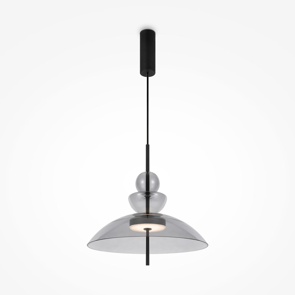 LED viseća svjetiljka Bangkok 12W 3000K Ø400mm crna/siva