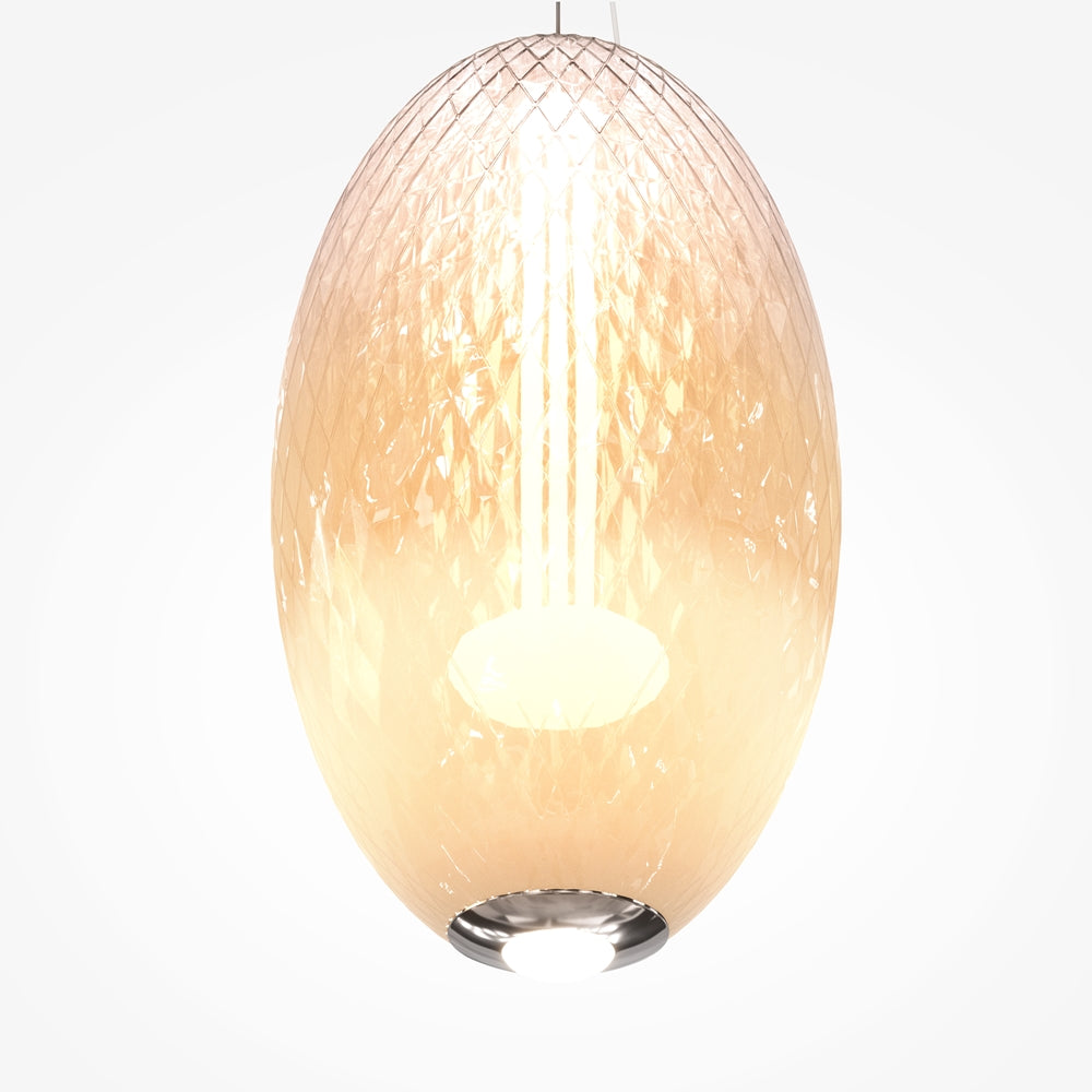 LED viseća svjetiljka Bruma 19W 2700K Ø250mm krom