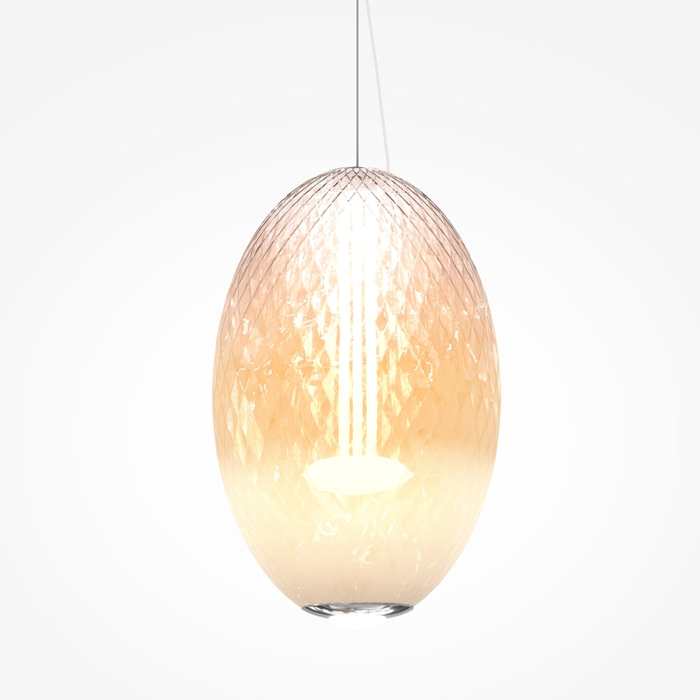 LED viseća svjetiljka Bruma 19W 2700K Ø250mm krom