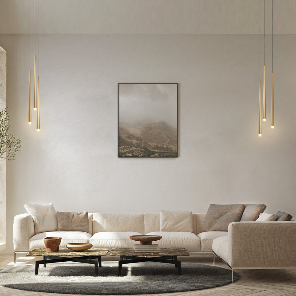 LED viseća svjetiljka Cascade 19W 2600-3500K Ø260mm mesing