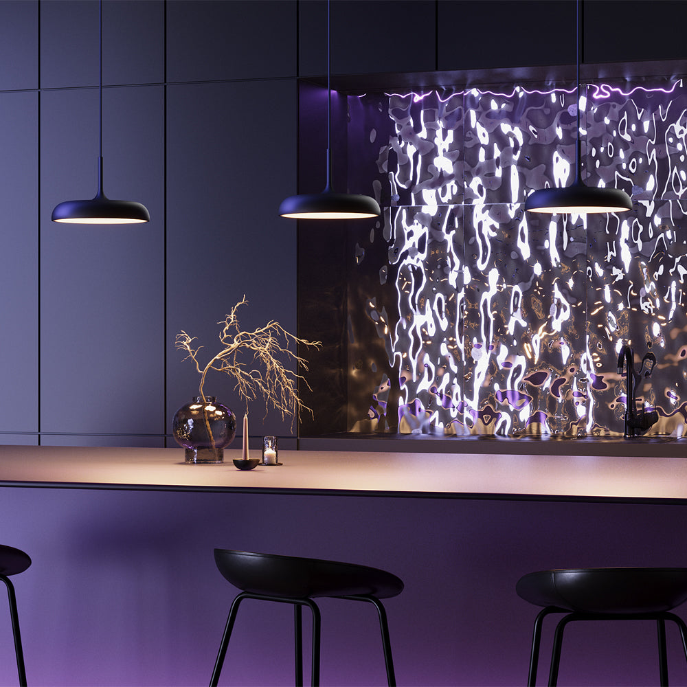 LED viseća svjetiljka Gerhard Ø300mm 19W 3000K crna