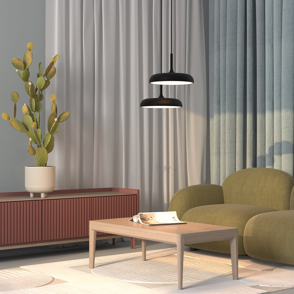 LED viseća svjetiljka Gerhard Ø400mm 26W 3000K crna