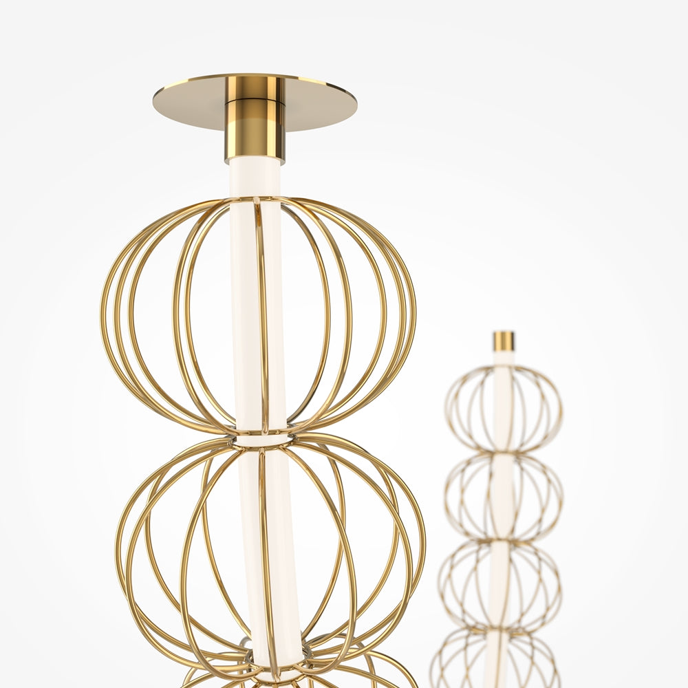 LED viseća svjetiljka Golden Cage 117W 3000K boja zlata