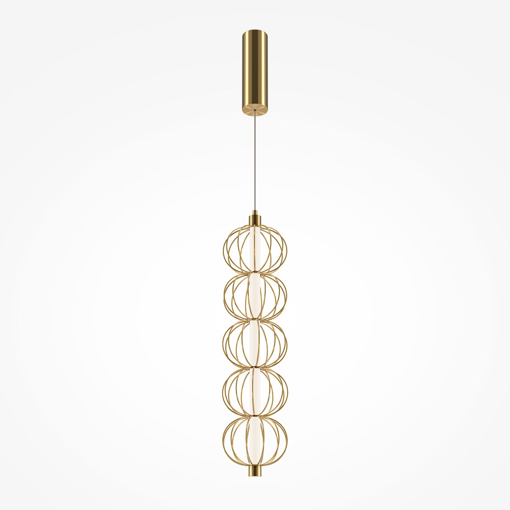 LED viseća svjetiljka Golden Cage 17W 3000K boja zlata