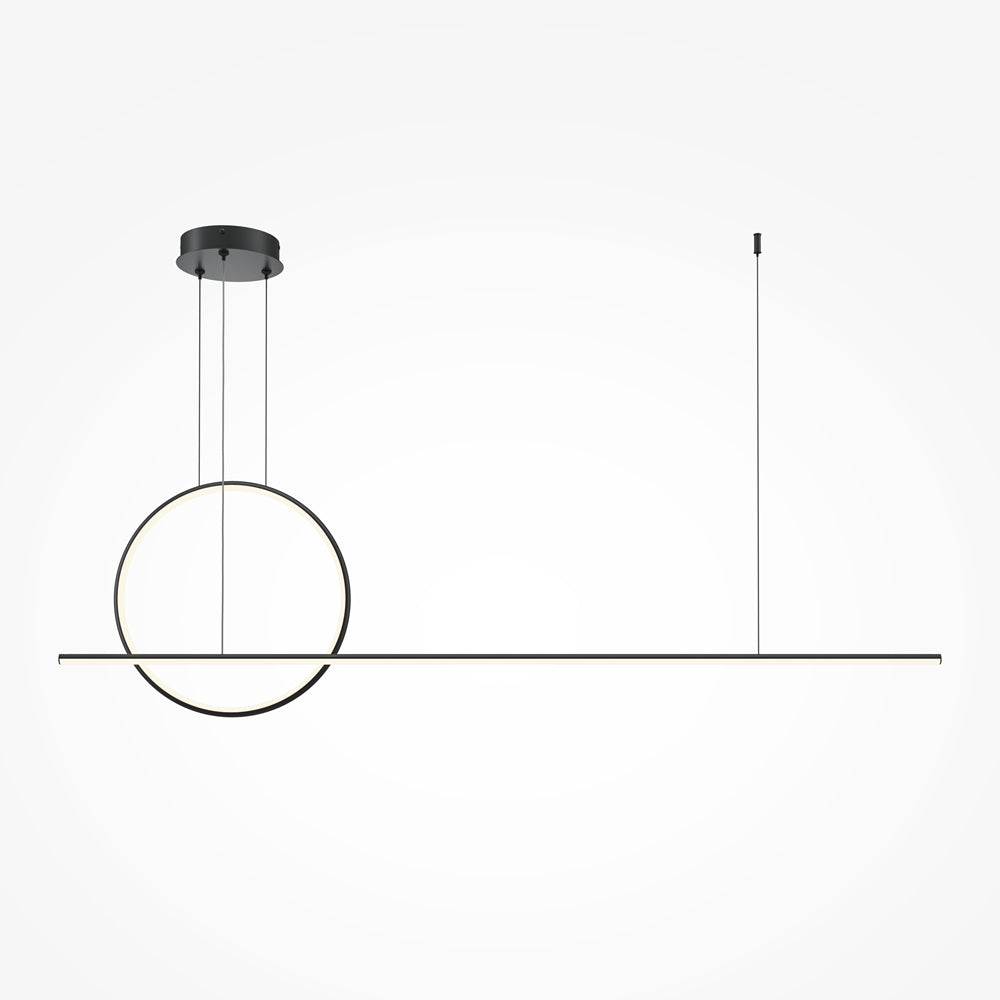 LED viseća svjetiljka Halo 40W 2600-3500K 1430mm crna