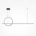 LED viseća svjetiljka Halo 40W 2600-3500K 1430mm crna
