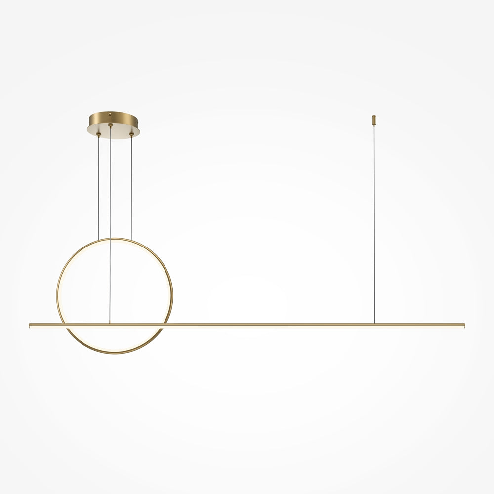 LED viseća svjetiljka Halo 40W 2600-3500K 1430mm mesing
