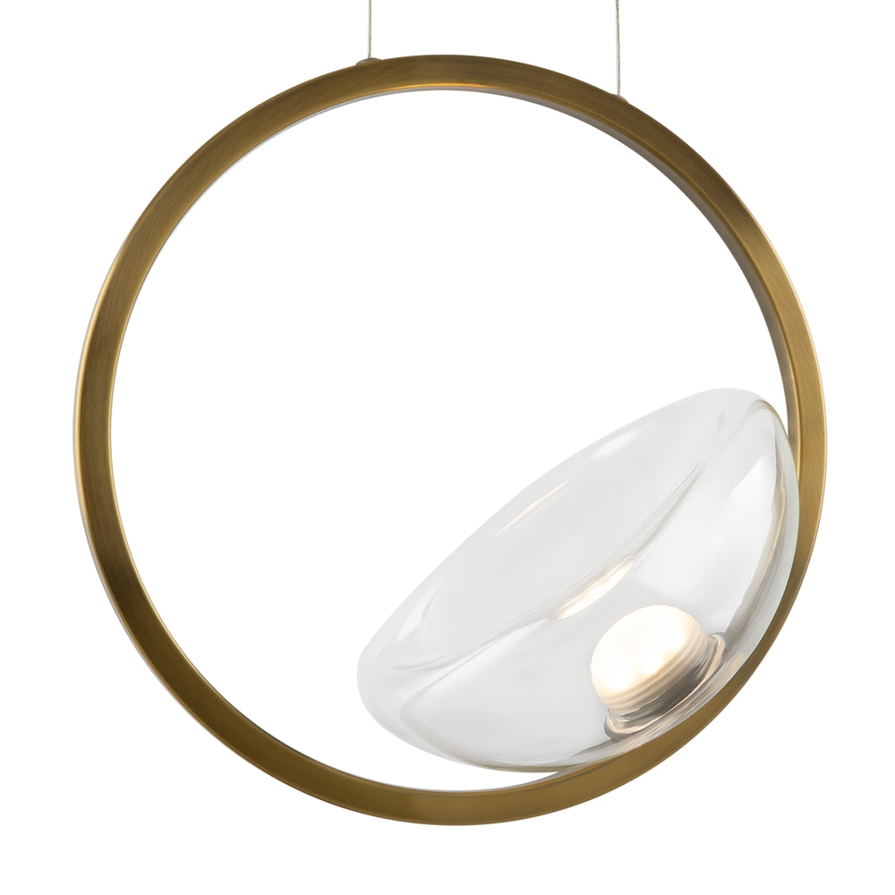 LED viseća svjetiljka LUNARE 5W 3000K mesing