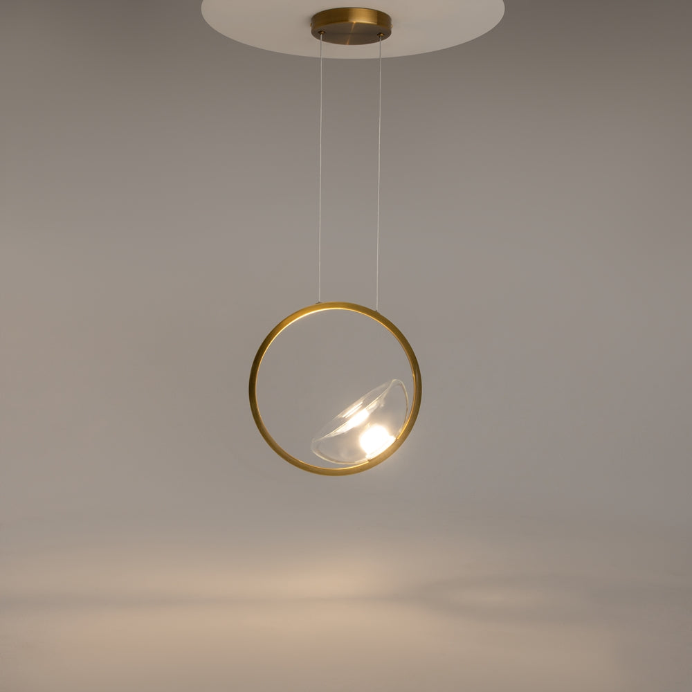 LED viseća svjetiljka LUNARE 5W 3000K mesing