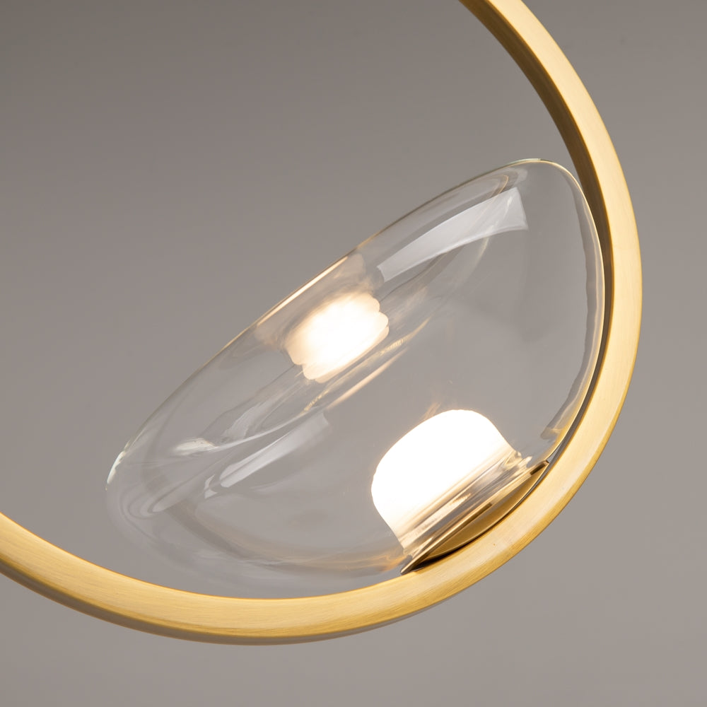 LED viseća svjetiljka LUNARE 5W 3000K mesing