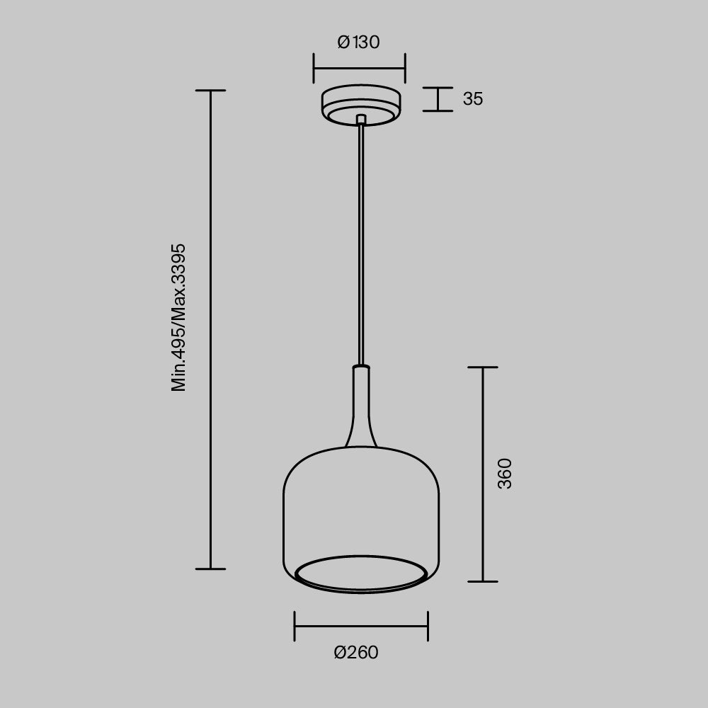 LED viseća svjetiljka Spirito 12W 3000K Ø260mm boja zlata