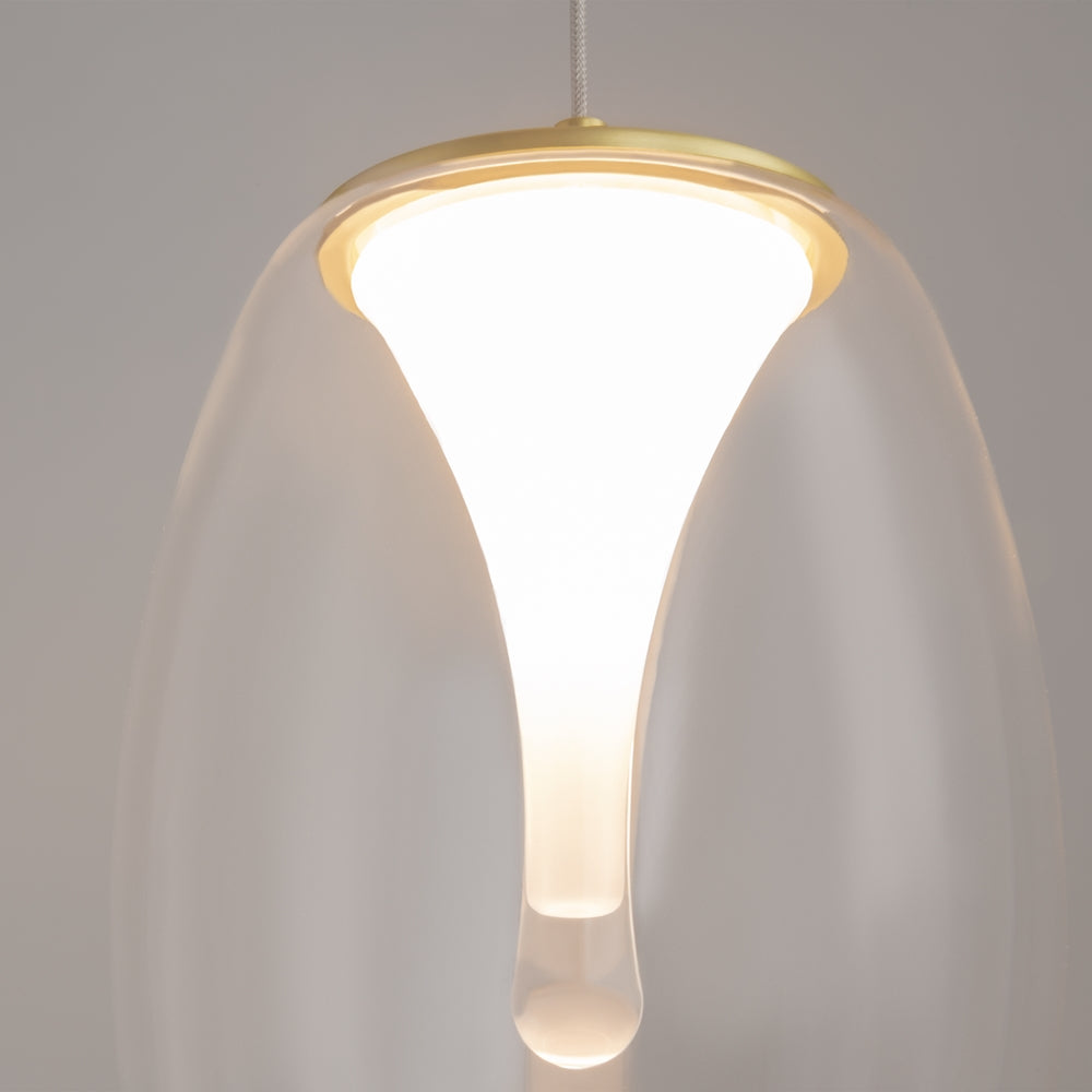 LED viseća svjetiljka Splash 7W 3000K Ø200mm boja zlata