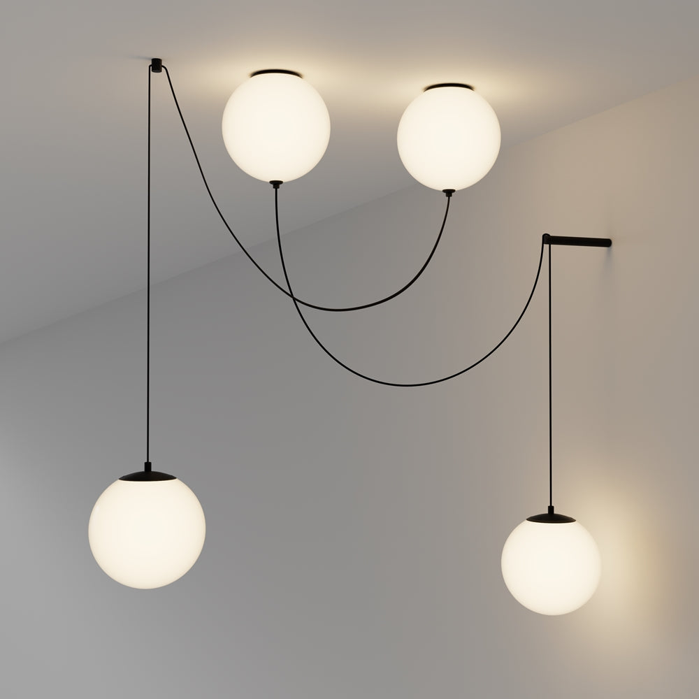 LED viseća svjetiljka Twins 20W 3000K crna/bijela