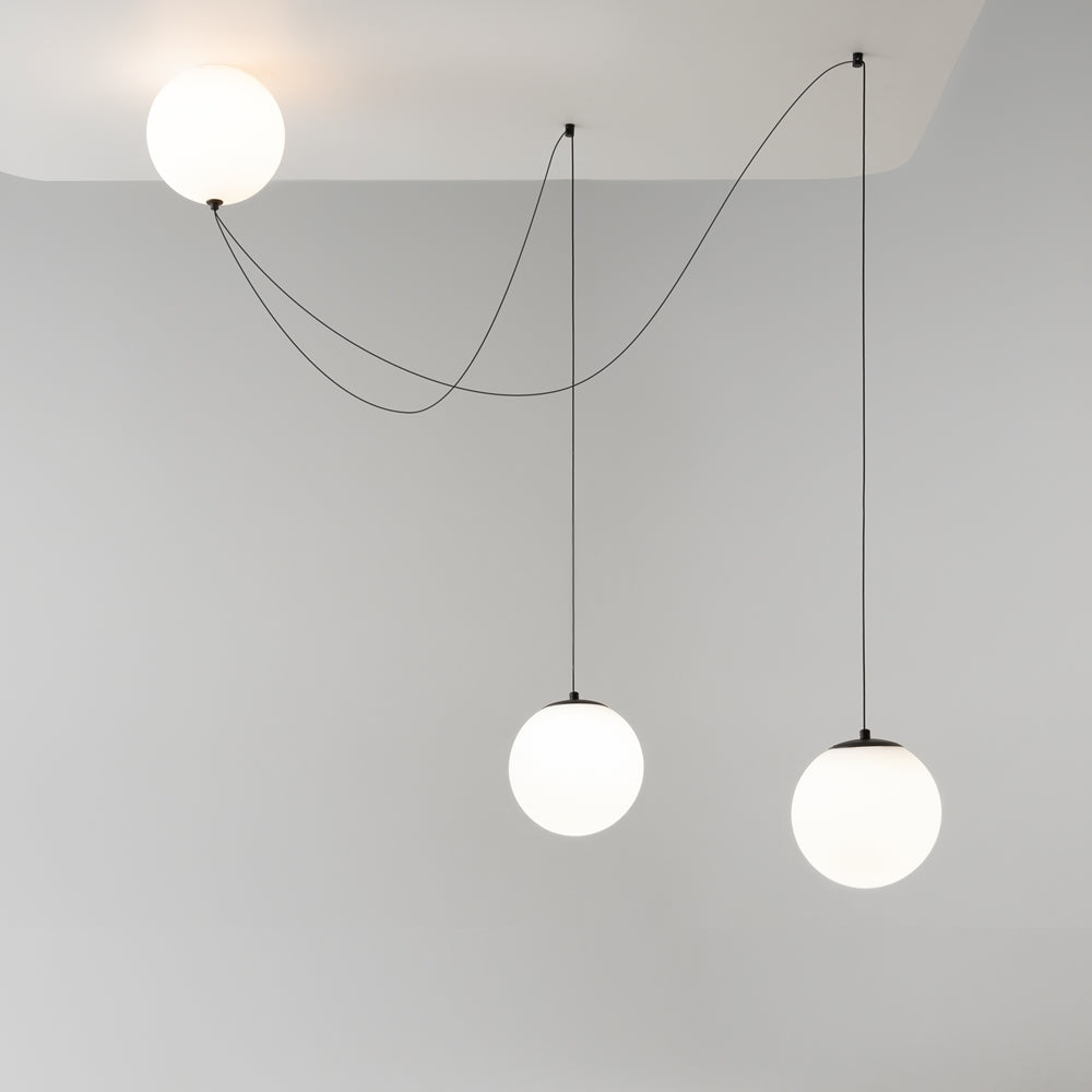 LED viseća svjetiljka Twins 26W 3000K crna/bijela
