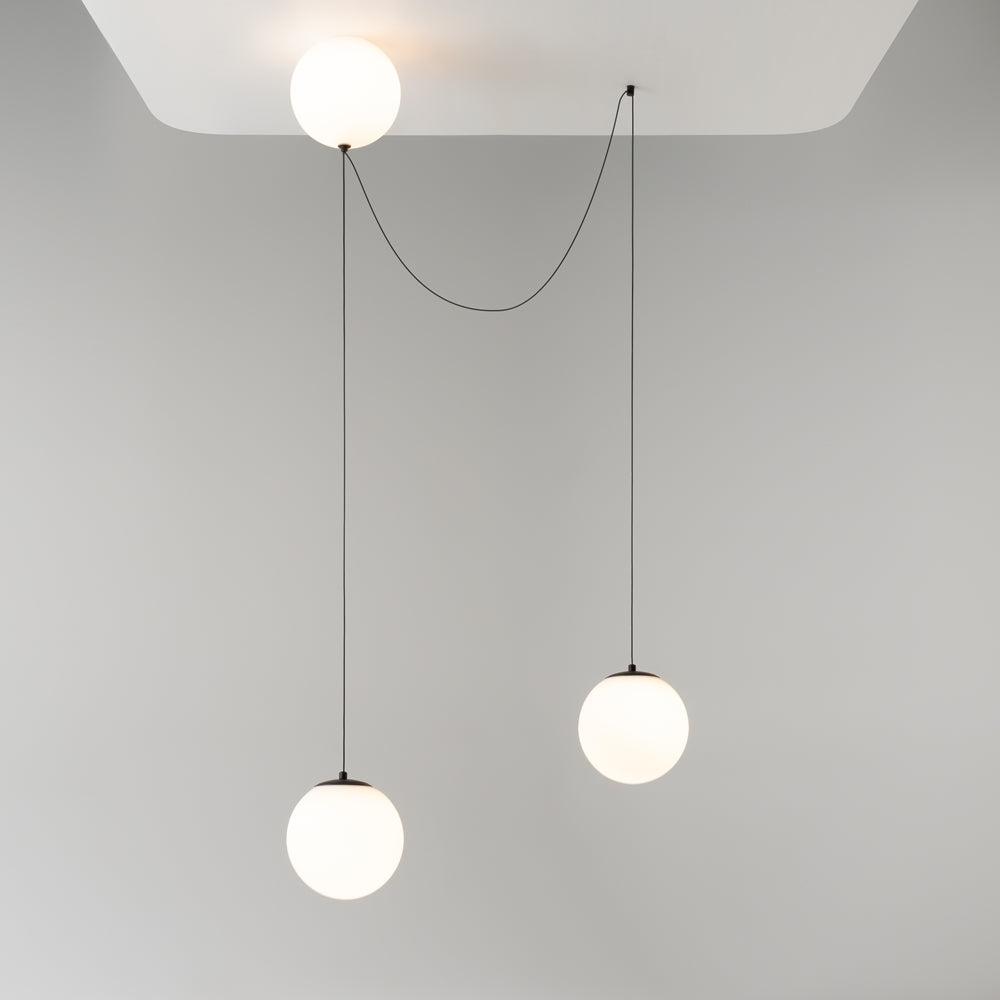 LED viseća svjetiljka Twins 26W 3000K crna/bijela