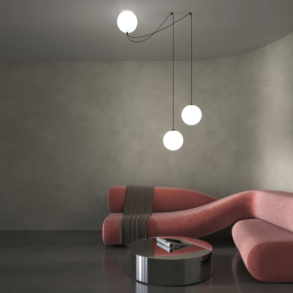 LED viseća svjetiljka Twins 26W 3000K crna/bijela