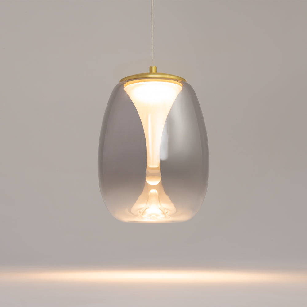 LED viseća svjetiljka Splash 7W 3000K Ø200mm boja zlata/siva