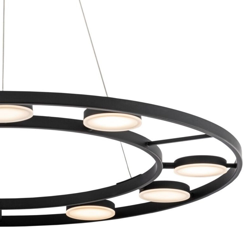 LED visilica FAD 1500x800 63W 3000K CRNA