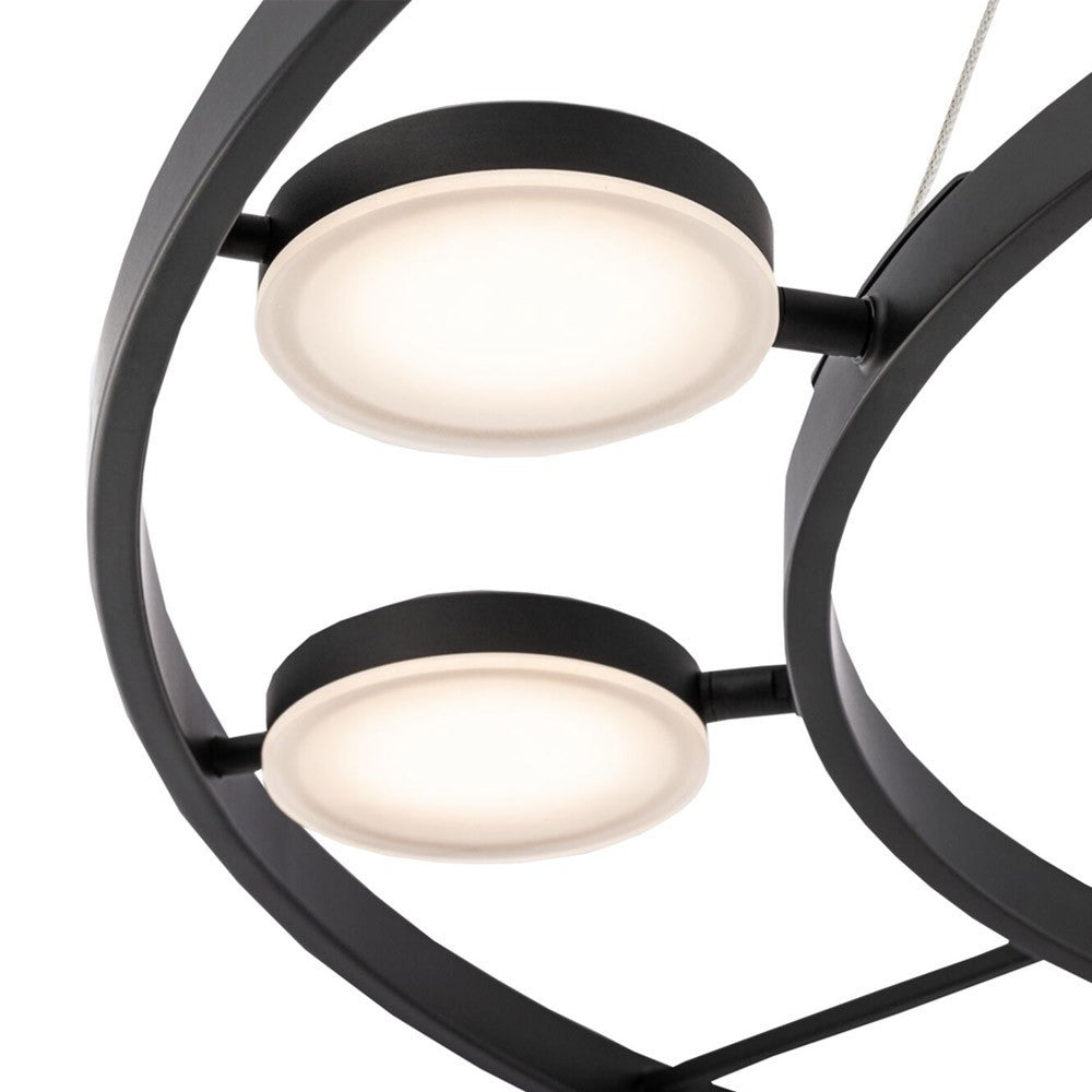LED visilica FAD 1500x800 63W 3000K CRNA