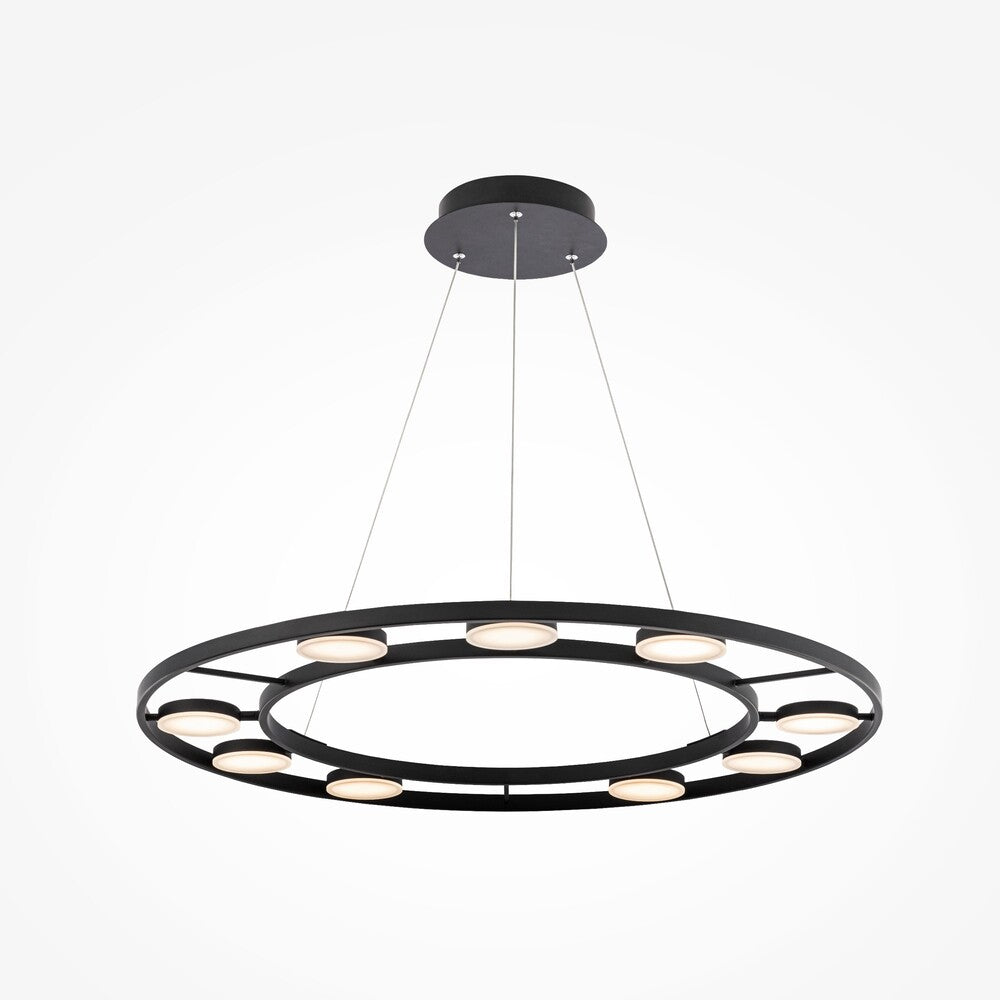 LED visilica FAD 1500x800 63W 3000K CRNA