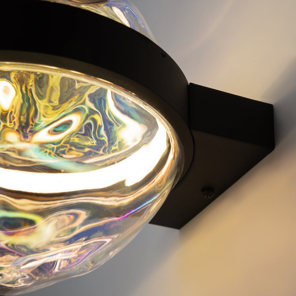 LED zidna svjetiljka Misterio 6W 2700K Ø180mm crna