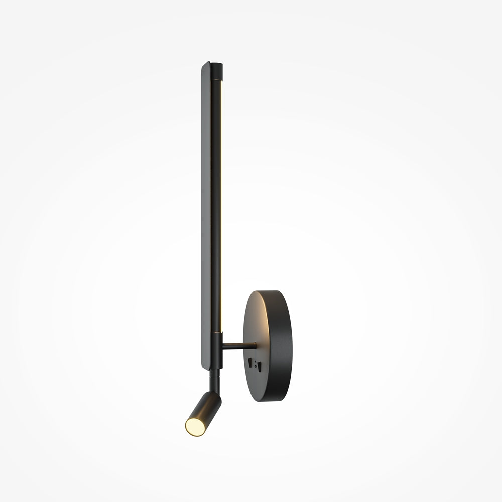 LED zidna svjetiljka Combo 11W 3000-6000K USB-USB-C crna